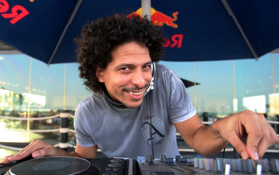 A DJ at a party in Abu Dhabi