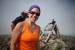 Emily 'Rainbow' Cohen finishes her thru-hike of the Appalachian Trail on Mount Katahdin, Maine.